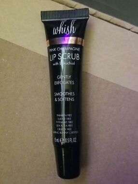 Whish Pink Champagne Lip Scrub With Bakuchiol-Gently Exfoliates & Softens